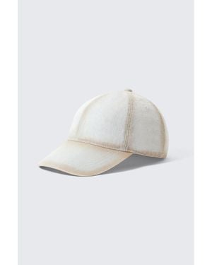 Weekday Baseball Denim Cap - White