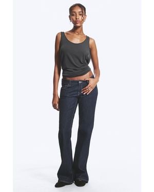 Weekday Nova Low Rise Slim Bootcut Jeans - Blue