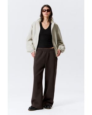 Weekday Loose Long Heavyweight Joggers - Black