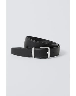 Weekday Classic Faux Leather Belt - Black