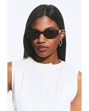 Weekday Ovale Sonnenbrille - Mehrfarbig