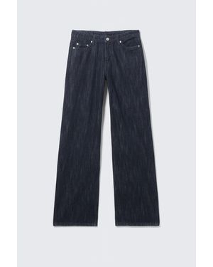 Weekday Ample Mid Rise Loose Wide Jeans - White