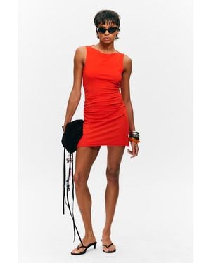 Monki Gathered Jersey Mini Dress