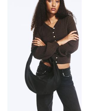 Weekday Medium Rounded Shoulder Bag - Black