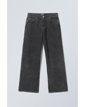 Weekday Astro Loose Baggy Corduroy Trousers - Black