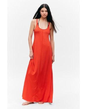 Monki Sleeveless Tank Maxi Dress - Red