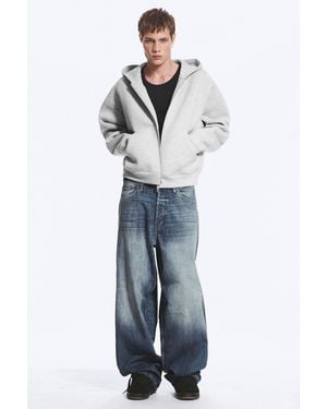 Weekday Simon Scuba Zip Hoodie - Blue