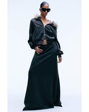 Weekday Flared Maxi Skirt - Blue