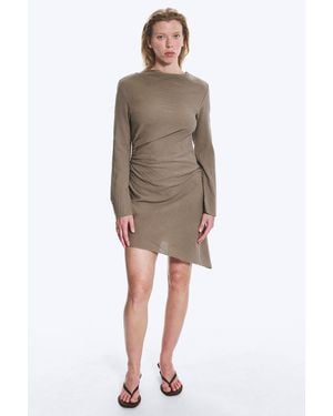 Weekday Open Back Mini Dress - Natural