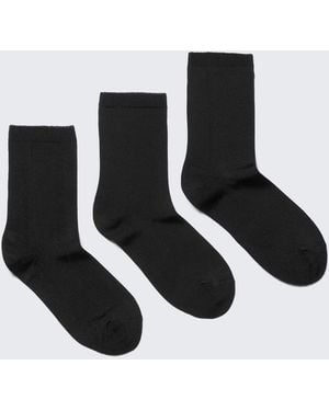 Weekday 3Er-Pack Glänzende Socken - Weiß