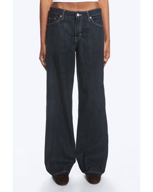 Weekday Ample Low Rise Loose Wide Jeans - Blue