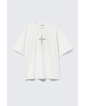 Weekday Lady Gaga Oversized T-Shirt - White