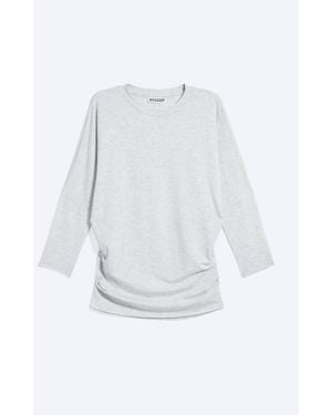 Weekday Gathered Three-Quarter Sleeve Top - White
