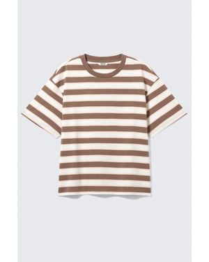 Monki Boxy Cotton T-Shirt - Multicolour