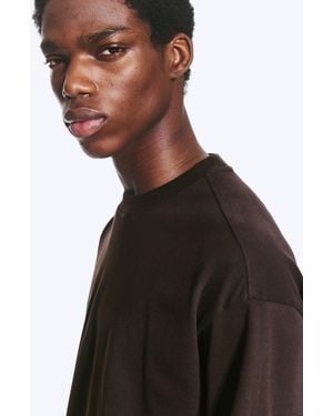 Weekday Boxy Cotton Long-Sleeve Tee - Black