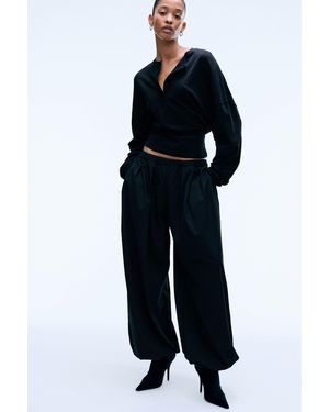Weekday Ballonhose Aus Anzugstoff - Schwarz