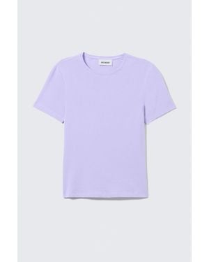 Weekday Schmal Geschnittenes T-Shirt - Lila