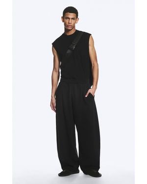 Weekday Loose Pleated Joggers - Black