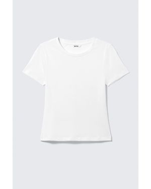 Monki Tight Mini T-Shirt - White