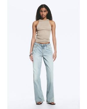 Weekday Ample Low Waist Loose Wide Jeans - Blau