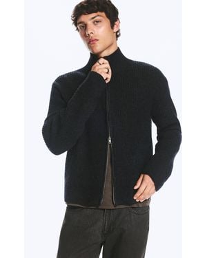 Weekday Relaxed Wool-Blend Cardigan - Black