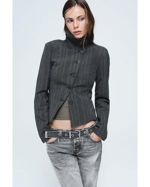 Weekday Jacke Mit Stehkragen - Grau