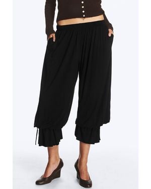 Monki Jersey Balloon Trousers - Black