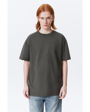 Weekday Schweres Oversized-T-Shirt - Natur