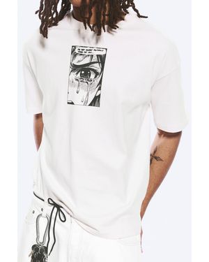 Weekday Boxy Printed Graphic T-Shirt - White