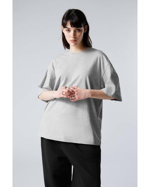 Weekday Oversized-T-Shirt - Grau