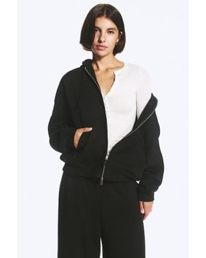 Weekday Standard Zip Hoodie - Black