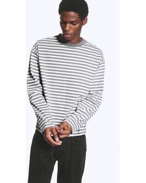 Weekday Loose Boxy Long-Sleeved T-Shirt - White