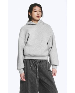 Weekday Oversized Scuba Hoodie - Grey