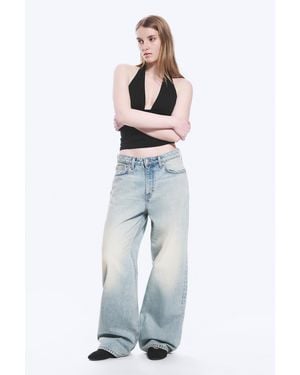Weekday Missy Low Rise Loose Straight Jeans - Blue