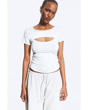 Weekday Layered Two-Piece Bolero Top - White