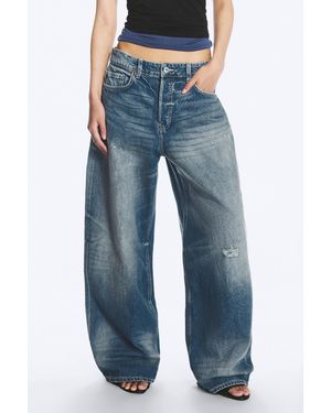Weekday Andromeda Low Rise Loose Baggy Jeans - Blue