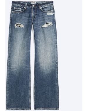 Weekday Low Waist Straight Slim Jeans - Blau