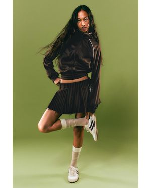Monki Pleated Mini Suiting Skirt - Green