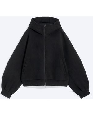 Weekday Oversized Scuba-Kapuzenpullover Mit Bonding - Schwarz