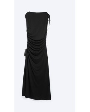 Weekday Sleeveless Boat-Neck Maxi Dress - Black