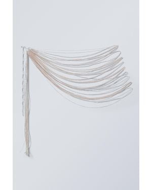 Weekday Mehrreihige Bauchkette Mit Perlen - Mettallic