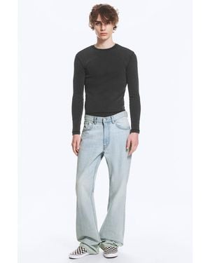 Weekday Mercury Mid Rise Relaxed Bootcut Jeans - Blue