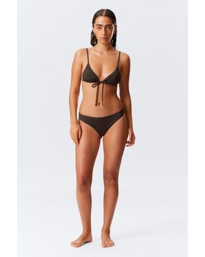 Weekday Scoop Bikini Bottoms - Black