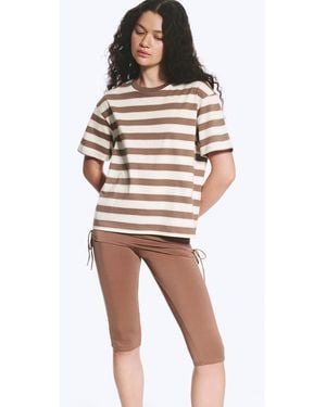 Monki Boxy Cotton T-Shirt - Multicolour