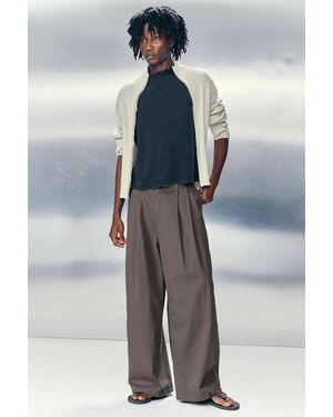 Weekday Otis Baggy Pleated Twill Chinos - Multicolour