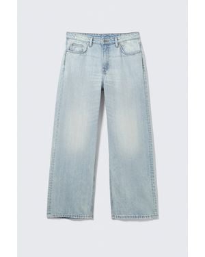Weekday Missy Low Rise Loose Straight Jeans - Blue