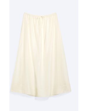 Monki Low Rise Lyocell Maxi Skirt - White