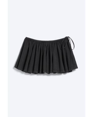 Weekday Drawstring Mini Skirt - Black