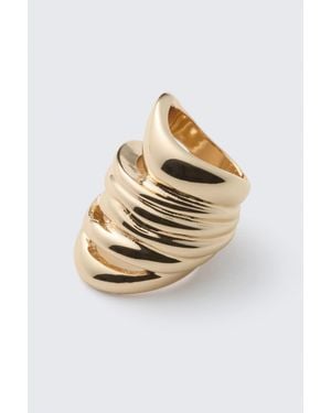 Weekday Chunky Organic Sculptural Ring - Metallic
