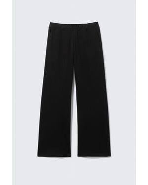 Weekday Low Rise Terry Joggers - Black
